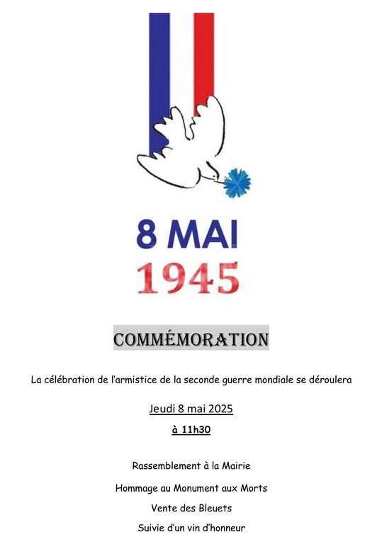 commemoration 8 mai 2025