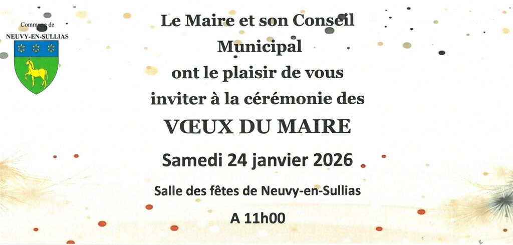 invitation aux voeux 2026